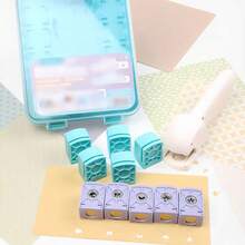 Juego de herramientas de perforación y estampado de 10 en 1 con múltiples patrones, 2 en 1 de perforación y estampado, adecuado para tarjetas DIY, álbumes, scrapbooks y etiquetas de regalo - Colocar - Ver 6