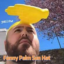 Palm-Shaped Sun Hat, Creative Funny Summer Hat, Outdoor Sun Protection, Prank Toy, Outdoor Fun Toy Gift, Portable Outdoor Leisure Toy, Casual Prank Entertainment Small Gift - Multicolor - View 2