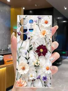 1件裝頂級碎花幸運雛菊軟手機殼保護套，適用於 Honor Galaxy A04e/12/A13/A14/A34/A50/A52/A53/A54/S21/S22/S23/S24/S25/S25Ultra/S26/S26 PLUS/S26 ULTRA/ 6A/7A/8A/ 12T/13T - 無色 - 查看 5