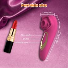 RUIJU Rose Sucking Vibrator Adult Product Sex Toy For Woman -Pulse Pure Sucker Clitoral Vibrator With 5 * 5 Suction, Clitoris Nipple Massager Sexual Toys For Women Female Couples Pleasure Vibrator For Women Sex Toy - 顏色7 - 查看 8