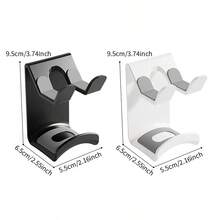 No-Drill Wall-Mounted Headphone Hook; Seamless Adhesive Headphone Storage Rack Suitable For Dormitory Computer Monitor Side - Multicolor - View 12