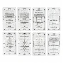 Baraja de aprendizaje de tarot para principiantes - 78 cartas con significados - Gris Claro - Ver 9