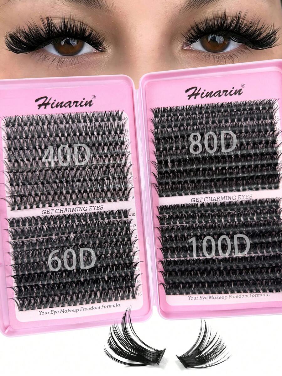624 piezas Juego de extensión de pestañas D-Curl de alta capacidad para principiantes, incluye pestañas individuales de larga duración en estilos mixtos para crear pestañas cautivadoras en casa, adecuado para cosplay, bodas, galas y maquillaje de escenario