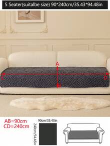 1 chiếc vỏ đệm sofa ấm áp dùng được cả bốn mùa, kiểu dáng hiện đại tối giản, chống trượt, dày dặn, chống bụi, có thể giặt được, mềm mại và không phai màu, thân thiện với thú cưng, phù hợp với sofa hình chữ L và sofa 1/2/3/4 chỗ ngồi trong phòng ngủ, văn phòng, phòng khách. - Màu xám đen - Xem 18