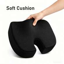1pc Car Seat Cushion/Office Ergonomic Chair Pad, Buttocks Pad, Seat Cushion, Lumbar Support Cushion - One Size Fits All - View 3
