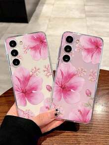 1 Piece Soft Phone Case With White Lily Flower And Butterfly, Compatible With Huawei Honor, , Galaxy A04e/12/A13/A14/A34/A50/A52/A53/A54/S21/S22/S23/S24/S25/S25Ultra, 6A/7A/8A, 12T/13T, International Version, Not Domestic Version, Spring Gift - 無色 - 查看 3