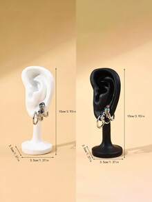 TONVIC 1 pieza/2 piezas Soporte de exhibición de aretes de resina, accesorio de exhibición de joyería de oreja para tienda de joyería y fotografía de aretes - Talla única - Ver 12