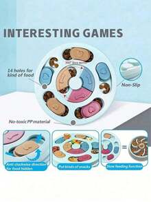 1PC Dog Puzzle Toys Slow Feeder, Interactive IQ-Enhancing Food Dispenser, Non-Slip Slow Eating Bowl, Cat And Dog Food Game, Durable And Easy To Clean, Anti-Choking Function, Slow Feed Treat Dispenser, Suitable For Small To Large Dog Breeds For Intelligence Training. - màu xanh lá - Xem 5