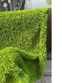 1 Stück künstliche Moos-Matte, weiche Polyester-Kunstmoos, DIY Mikrolandschaft Rasen, dekorative Gras-Matte für Outdoor-Szenerie, Heimdekoration, Ausstellungshintergrund, Mikrolandschaft - Grün - Übersicht 16