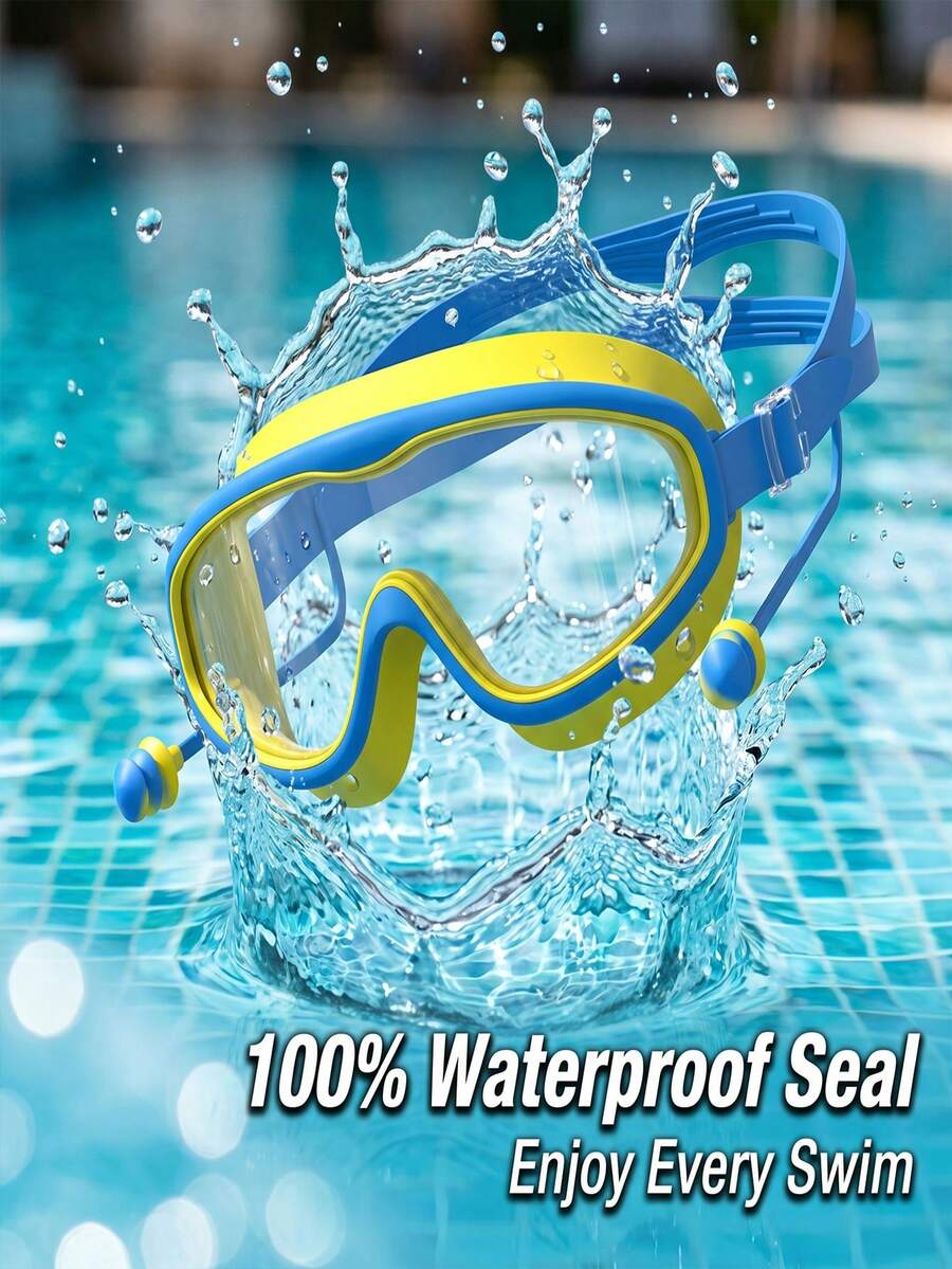 1 pieza Gafas de natación para adultos, ultra claras, antivaho y anti-UV, adecuadas para diversas actividades acuáticas, accesorio necesario para vacaciones - Multicolor - Ver 1