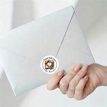 Customized 48/96pcs "Heart Baking" Round Stickers, Customizable Text Content, Waterproof And Oil-Proof, Perfect For Baking Food Packaging, Kitchen Storage, Gift Labels, Etc. - Model 3 - View 5