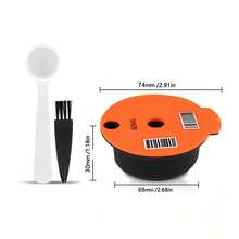 Cápsulas de café reutilizables para cafetera Tassimo, opciones de capacidad 60ml/180ml/200ml/220ml. Cápsulas de café recargables, accesorios para cafetera. - Naranja - Ver 12