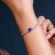 Women Tennis Bracelet - Mystic Green Topaz - View 6