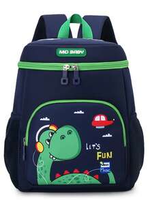 Cute Dinosaur Cartoon Backpack, Lightweight Daypack For Boys And Girls, Suitable For School, Travel And Vacation - A - View 15