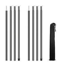 Telescopic Tarp Pole Adjustable Tent Poles Aluminium Alloy Tent Rod weight Rods Camping Awning Shelter Canopy - como en la imagen - Ver 1