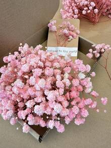 15/50/100/150/300pcs Mini Baby's Breath And Other Artificial Flowers - For Arts And Crafts, Hair Accessories, Wedding Wreaths, Table Decor, Home Decoration, Etc. - Baby Pink - View 9