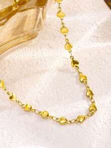 Nooxian Minimalist Chain Necklace - Yellow Gold 5 - View 3