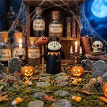 Creepy Cute Ghost Cat Resin Statue - Interesting Halloween Desktop Decor, Suitable For Tiered Tray Decoration In Home Office, Gift For Cat Lovers - Cat - View 7