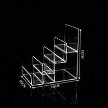 1pc 2-7 Tier Transparent Acrylic Display Stand, Classic Style Display Rack, Suitable For Wallets, Handbags, Glasses, Purses Display, Applicable For Home, Bedroom, Living Room, Office Decor - Multicolor - View 12