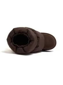 CAMEL CROWN Women's New Snow Boots, Fleece Lined Warm & Cold-Proof, Detachable Boot Covers Reversible Wear, Waterproof & Water-Resistant, Thick Sole Ankle Boots - Brown - View 3