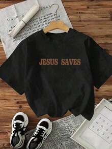 2026 New ArrivalStunning Slogan "You Are Amazing, Beautiful And Enough To Remember This" Letter Print Women Round Neck T-Shirtgoing Out Outfits Y2k Su - Black 2 - 查看 3