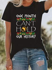 Women's T-Shirt For Spring And Summer - Black - View 8