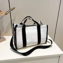 Bolso de mano moderno y versátil para mujer, estilo casual elegante con un toque de alta gama, bolso de hombro estiloso ideal para ir de compras, diseño de nicho a la moda, versión coreana, bolso tote de gran capacidad para primavera y verano, bolso de hombro y bandolera para mujer. - Rosa - Ver 5