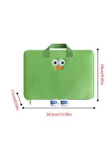 1pc Cartoon Cute Laptop Bag Multifunctional Briefcase Document Folder Outdoor Portable Tablet Protective Sleeve - Multicolor - View 10