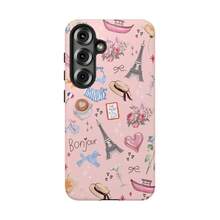 Pink Parisian Phone Case, French Floral Bow  Cover, Coquette Style - 1 Piece Of Picture Color - View 2