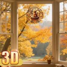 1件 2D松鼠橡實旋轉風鈴,附360°旋轉掛鉤,DIY創意風轉飾品,10英吋防水室內/室外懸掛裝飾,庭院陽台玄關氛圍飾品,萬聖節感恩節聖誕節新年節日家居裝飾,小眾動物懸掛裝飾,送給媽媽、奶奶、動物愛好者的喬遷生日禮物 - A - 查看 6