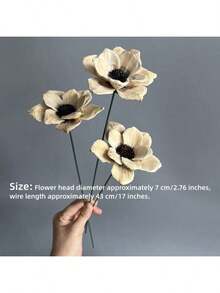 2pcs Artificial Flower Branches, Suitable For DIY Flower Arrangement, Vase Decoration, Home Decor, Wedding Floral Decoration - Multicolor - View 4