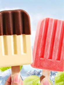 Leak-Proof Popsicle Mold - With Lid And Sticks - Homemade Ice Cream Tool - Home Ice Cube Tray (Christmas Halloween Essential) - Solid Color - View 4