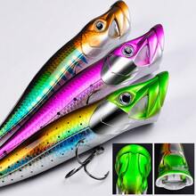 PRO BEROS Proberos 1pc 12cm/16cm Topwater Floating Popper Lure, Artificial Hard Wobbler Rattling Baits, 19g/50g Long Cast Surface Popper For Saltwater Bass Fishing, Fishing Tackle - Butterfly - View 6