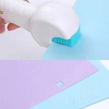 Juego de herramientas de perforación y estampado de 10 en 1 con múltiples patrones, 2 en 1 de perforación y estampado, adecuado para tarjetas DIY, álbumes, scrapbooks y etiquetas de regalo - Colocar - Ver 4
