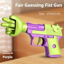 Fair Rock-Paper-Scissors Toy Gun, Stress Relief Gesture Game Toy For Young Adults - Purple Radish Rock-paper-scissors Gun (OPP Bag) - View 1