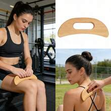 1pc/6pcs/7pcs Wooden Massage Tool Set, Suitable For School, Travel, Travel Essentials, Home Essentials, Designed For Body Relaxation, Including Shoulder, Neck, Abdomen, Leg And Back Areas, Great For Relaxation After Exercise Or Daily Activities, Reusable Manual - Nude - View 10
