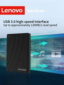 Lenovo Yineng G600 External Hard Drive, 500GB USB3.0 High-Speed Mechanical Hard Disk, Portable External Storage Hard Drive, Suitable For Computers And Laptops - View 2