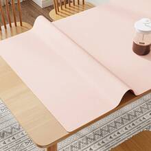 1 Piece Of Desk Mat, Waterproof And Oil-Resistant, Simple And High-End, PVC Leather Computer Mouse Pad And Study Desk Mat, Business Office Study Mat - Khaki - View 5