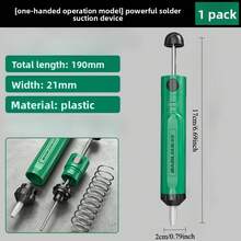 Manual Solder Sucker Desoldering Tool For Electronic Repair Motherboard Desoldering, Heavy Duty Manual Desoldering Kit, Suitable For Electronic Repair, PCB Board, Soldering Accessories - Green - View 10