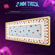 Thảm lót bàn phím và chuột cỡ lớn dễ thương phong cách Kawaii cho gaming, thảm lót bàn dài mềm bảo vệ mặt bàn, chống nước, đế cao su chống trượt, phụ kiện máy tính trang trí cho làm việc văn phòng và tại nhà, quà tặng cho bé gái và bé trai, họa tiết Aesthetic Cherry Apple Cat - Xem 5