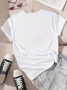 VivaGlam-Camiseta con estampado de "God Happy" - Negro - Ver 7
