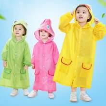 90-130cm Cartoon Raincoat - Waterproof Baby Rainwear, Suitable For 5-7 Years Old Children - Multicolor - View 9