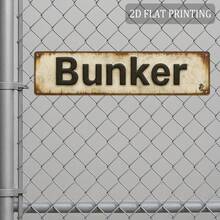 2D Flat Design, 1 Inch "Bunker" Theme Wall Decor - Heavy Metal Sign For Military Enthusiasts, Suitable For Cave, Garage, Basement, Tactical Room - High Definition Indoor/Outdoor Decoration (16 In X 4 In), 2D Flat Style (Random Style) - A - View 5