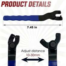 Llave de tuerca ajustable y bloqueante SEWA20 mejorada, adecuada para herramientas eléctricas como amoladora angular - Rango aplicable de 0,5 a 1,25 pulgadas, longitud de 7,45 pulgadas x ancho de 1,5 pulgadas (1/2 juego) - llave de tuercas - Ver 2