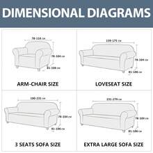 YSTYLE 1/2/3/4 Seater Stretch Sofa Cover With Armrests Modern Polyester Universal Anti-Scratch Non-Slip Washable Sofa Cover For Living Room Office Hotel - Brown - View 6