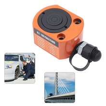 YUNRUX 20T 41cc 1.02" Multi-Stage Hydraulic Cylinder Low Profile Flat Lifter FRY-20 - Orange - View 6