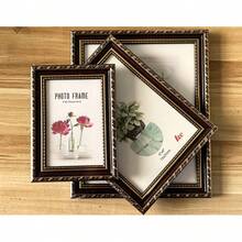 1pc Gold Embossed Vintage Photo Frame - European Rectangular Style, Suitable For Photography Studio, Hallway And Home Decor, Exquisite Craftsmanship Blending European Classical And Modern Techniques, Ideal For Home Decor, Room Decor, Desktop Display, Birthday Gift, Graduation Gift, Etc. - Multicolor - View 6