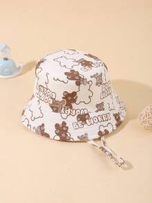 1 Piece Of Solid Color Fashion Baby Bucket Hat Girls Boys Cute Casual Bucket Hat Adjustable Girls Boys Daily Casual Party Bucket Hat 0-12Y - Multicolor - View 4