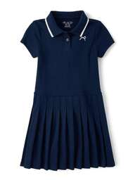 The Children's PLACE Girls Embroidered Icon Drop Waist Polo Dress