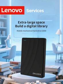 Lenovo Yineng G600 External Hard Drive, 500GB USB3.0 High-Speed Mechanical Hard Disk, Portable External Storage Hard Drive, Suitable For Computers And Laptops - View 3